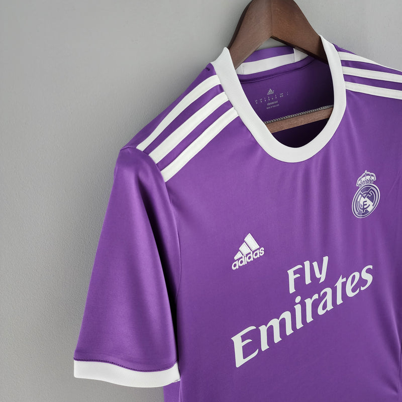 Camisa Real Madrid 16/17 Roxa - Versão Retro